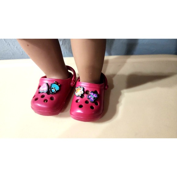 VINTAGE African American Our Generation Doll w/ Original Romper & Crocs 1998 - Picture 7 of 16